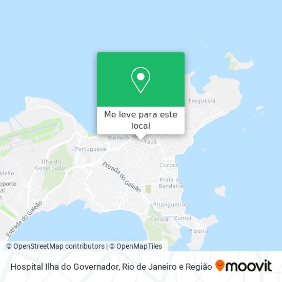 Hospital Ilha do Governador mapa