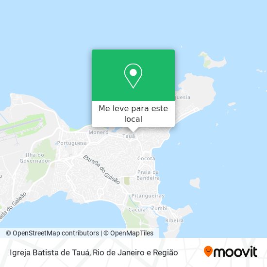 Igreja Batista de Tauá mapa