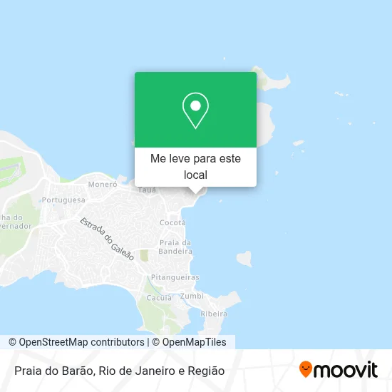 Praia do Barão mapa