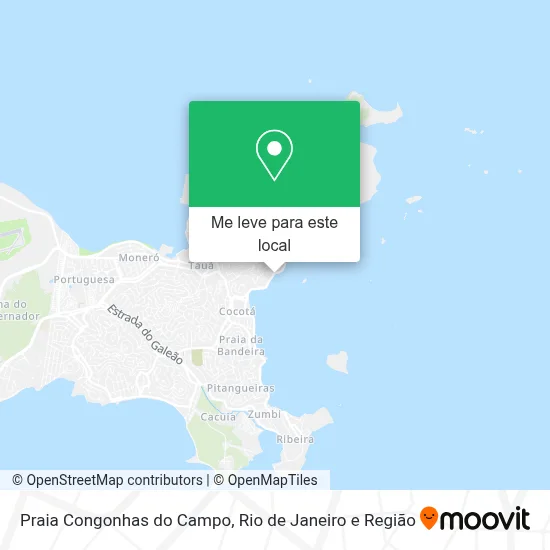 Praia Congonhas do Campo mapa
