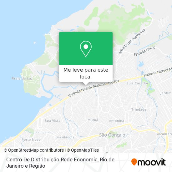 Centro De Distribuição Rede Economia mapa