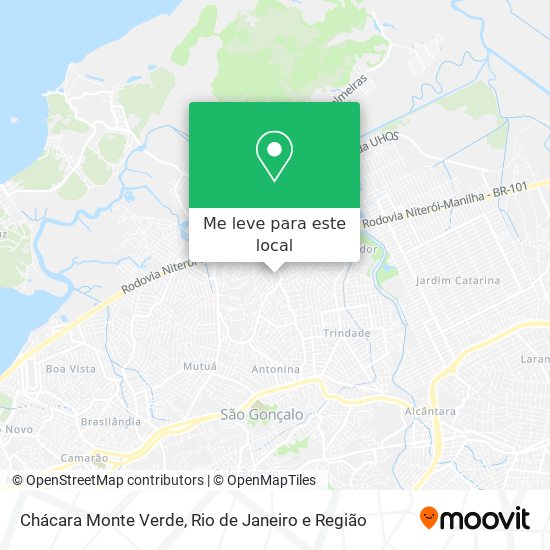 Chácara Monte Verde mapa