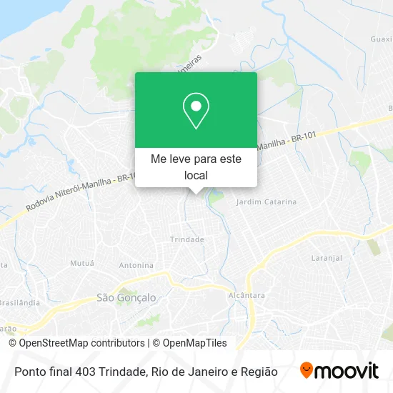 Ponto final 403 Trindade mapa