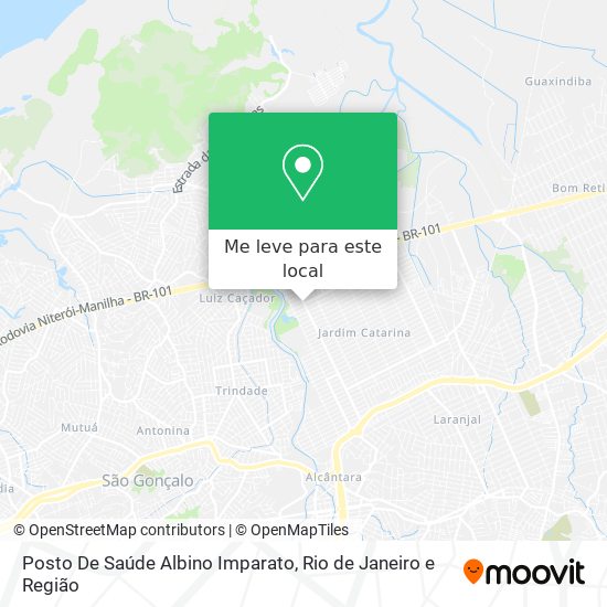 Posto De Saúde Albino Imparato mapa
