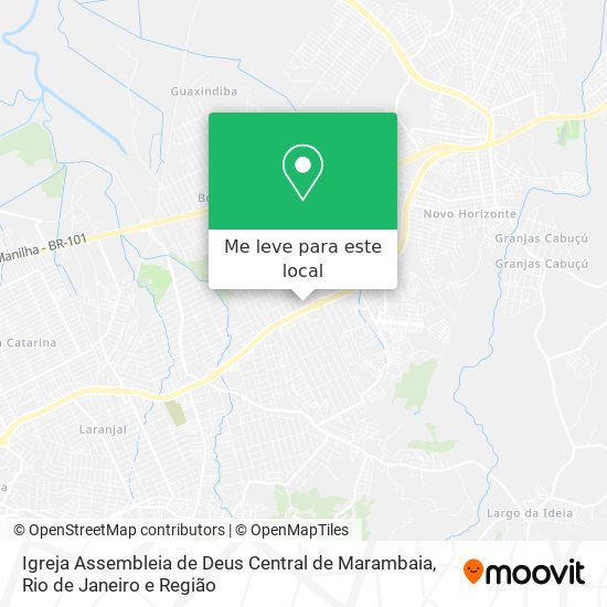 Igreja Assembleia de Deus Central de Marambaia mapa