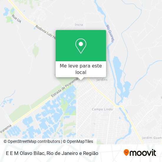 E E M Olavo Bilac mapa