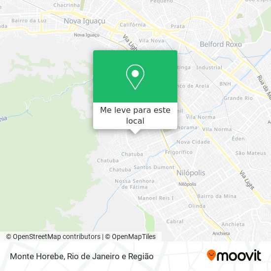 Monte Horebe mapa
