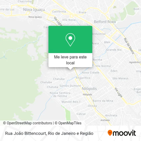 Rua João Bittencourt mapa