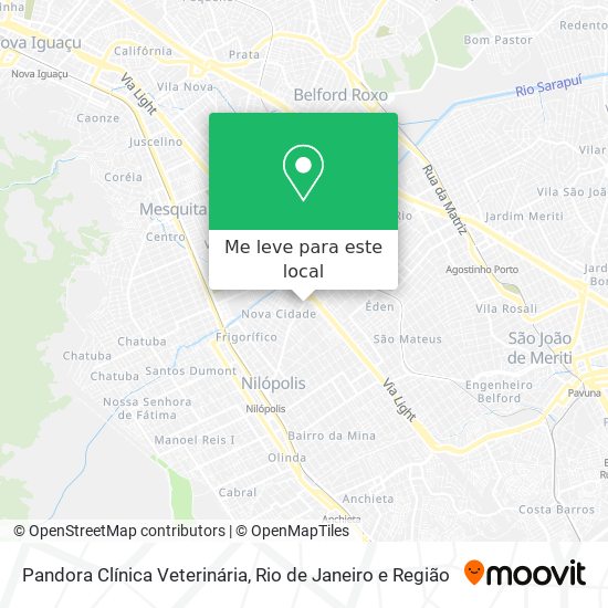 Pandora Clínica Veterinária mapa