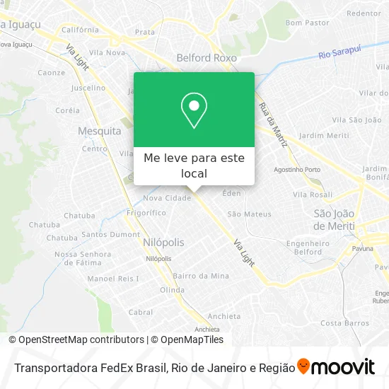 Transportadora FedEx Brasil mapa