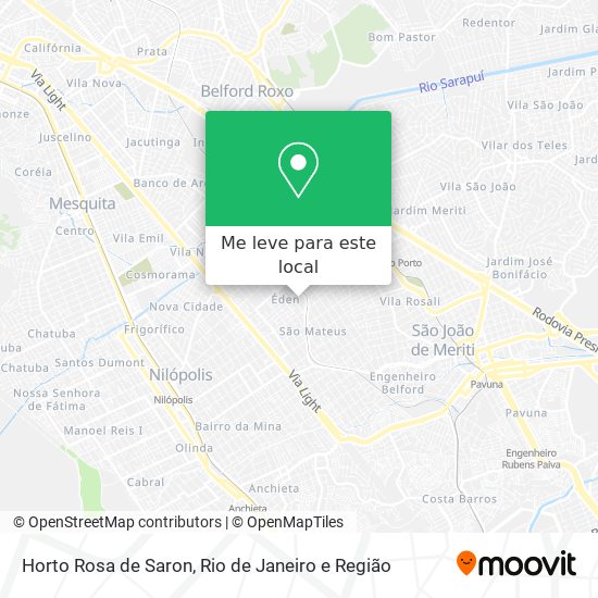Horto Rosa de Saron mapa