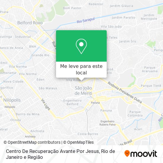 Centro De Recuperação Avante Por Jesus mapa