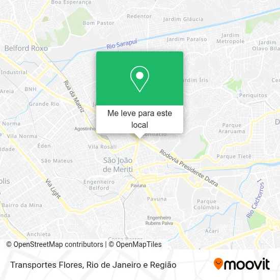 Transportes Flores mapa