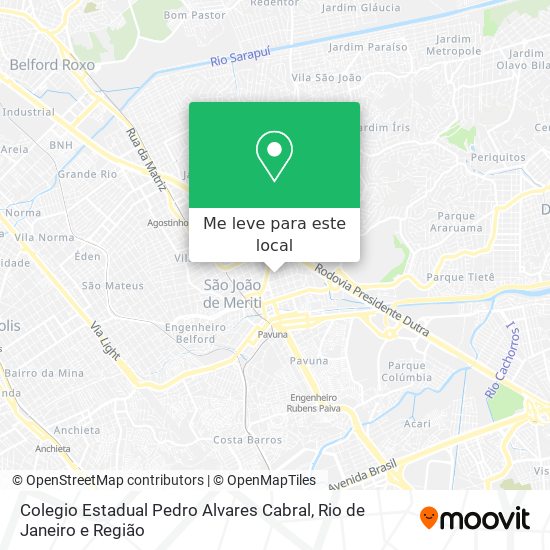 Colegio Estadual Pedro Alvares Cabral mapa