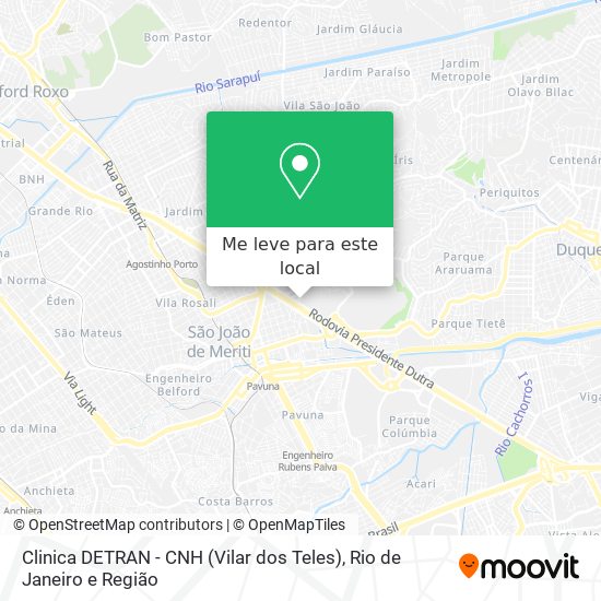 Clinica DETRAN - CNH (Vilar dos Teles) mapa