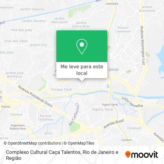 Complexo Cultural Caça Talentos mapa