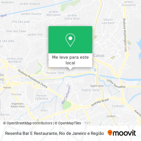 Resenha Bar E Restaurante mapa