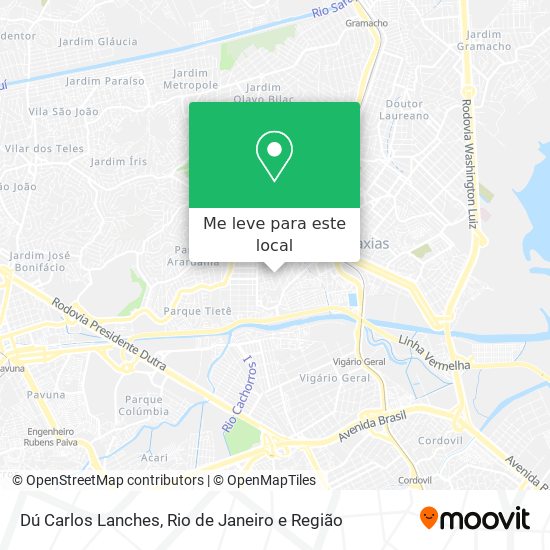 Dú Carlos Lanches mapa