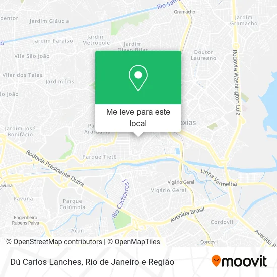 Dú Carlos Lanches mapa