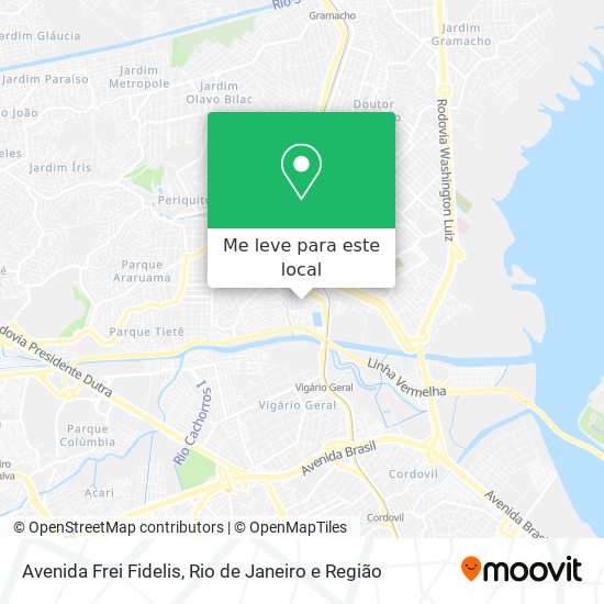 Avenida Frei Fidelis mapa