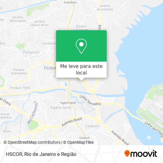 HSCOR mapa
