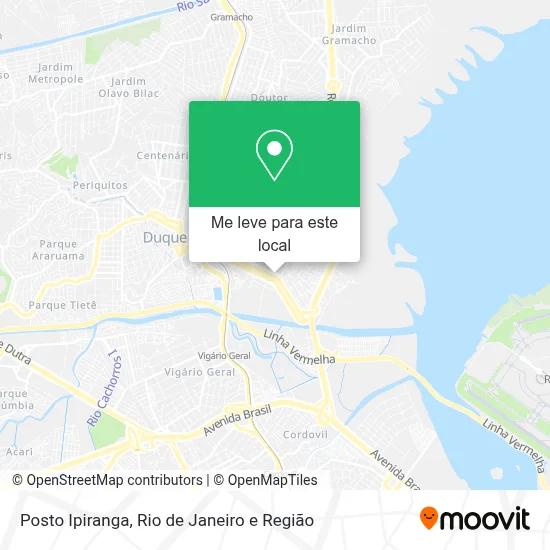 Posto Ipiranga mapa