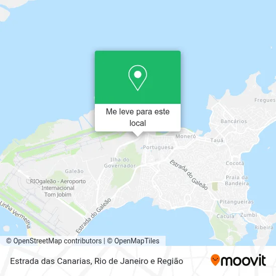 Estrada das Canarias mapa