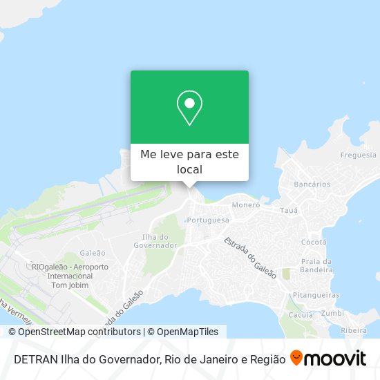 DETRAN Ilha do Governador mapa