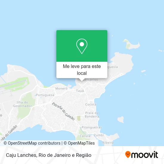 Caju Lanches mapa