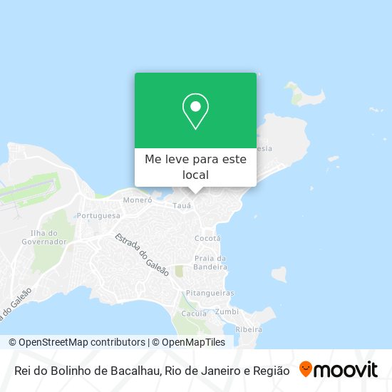 Rei do Bolinho de Bacalhau mapa