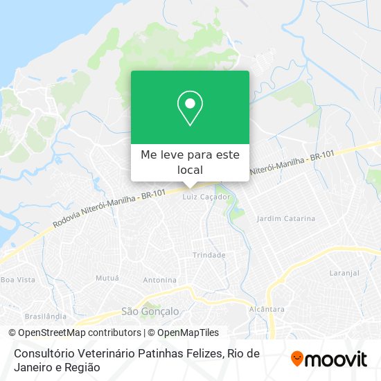 Consultório Veterinário Patinhas Felizes mapa
