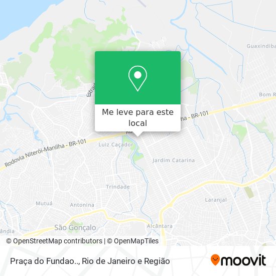 Praça  do Fundao.. mapa