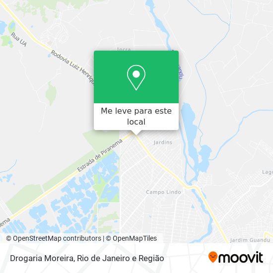 Drogaria Moreira mapa
