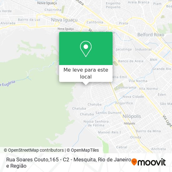 Rua Soares Couto,165 - C2 - Mesquita mapa
