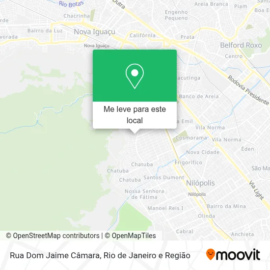 Rua Dom Jaime Câmara mapa