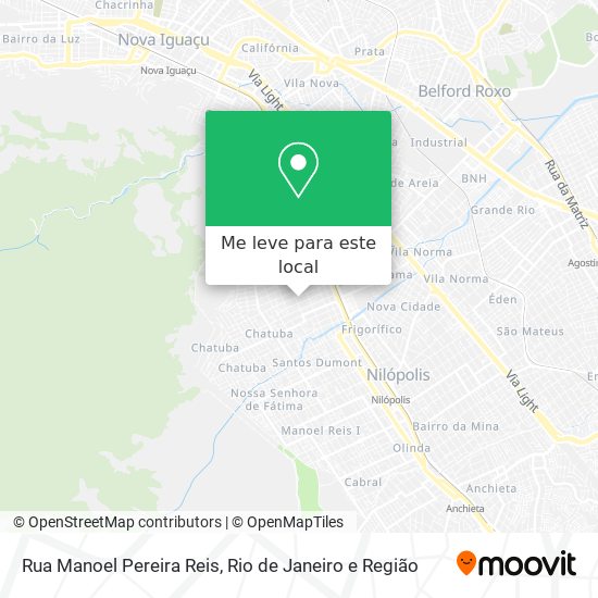 Rua Manoel Pereira Reis mapa