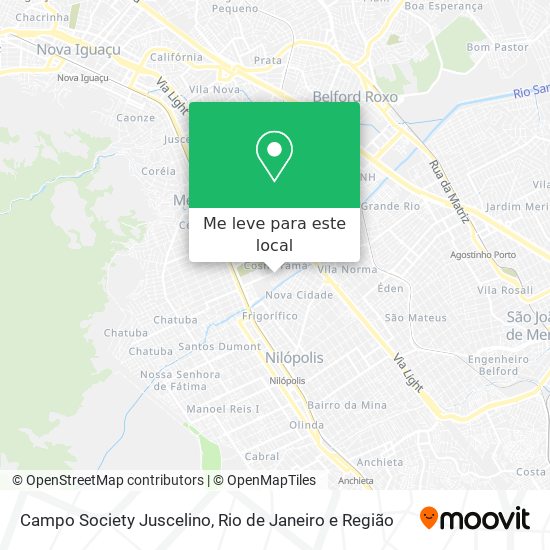 Campo Society Juscelino mapa