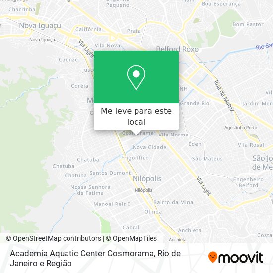Academia Aquatic Center Cosmorama mapa