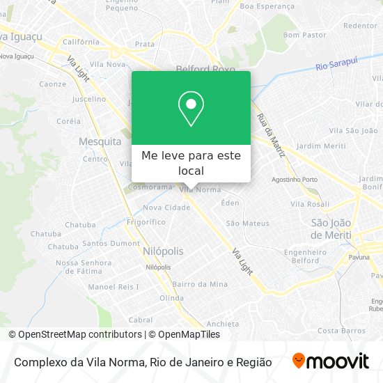 Complexo da Vila Norma mapa
