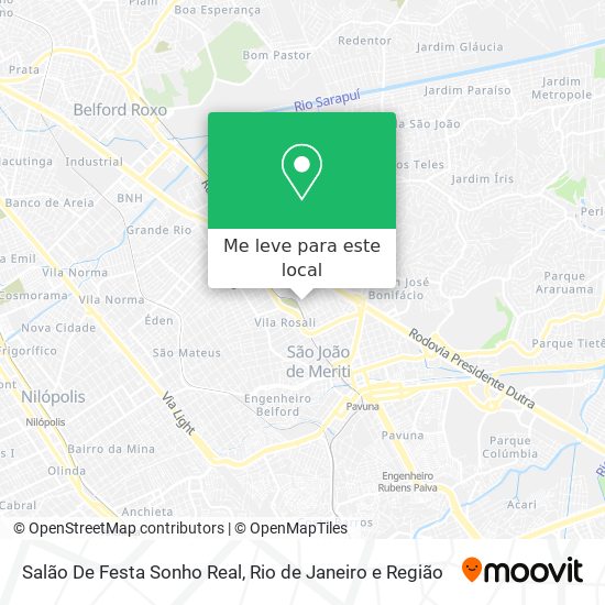 Salão De Festa Sonho Real mapa
