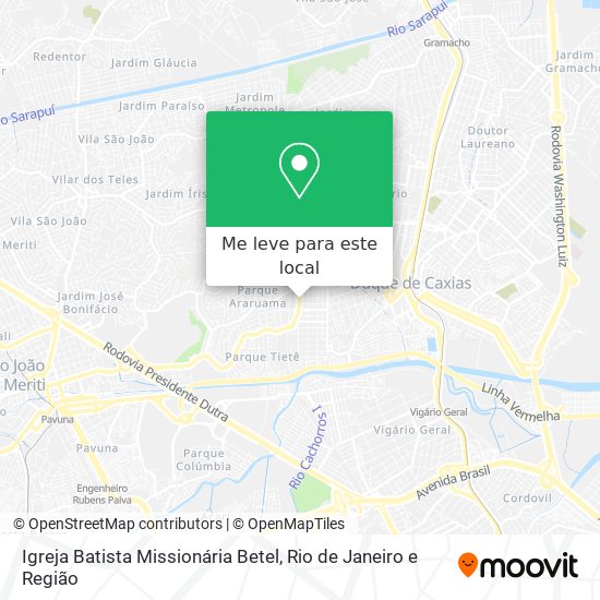 Igreja Batista Missionária Betel mapa