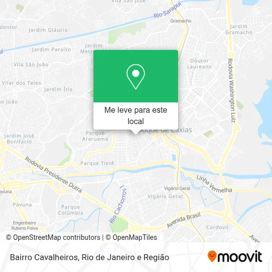 Bairro Cavalheiros mapa