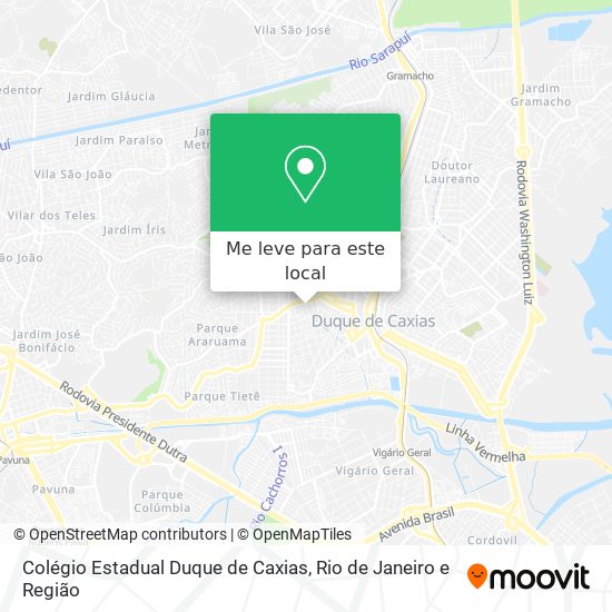 Colégio Estadual Duque de Caxias mapa