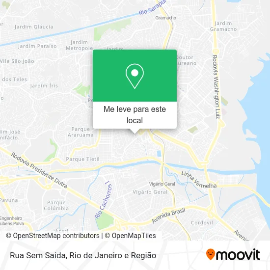Rua Sem Saida mapa