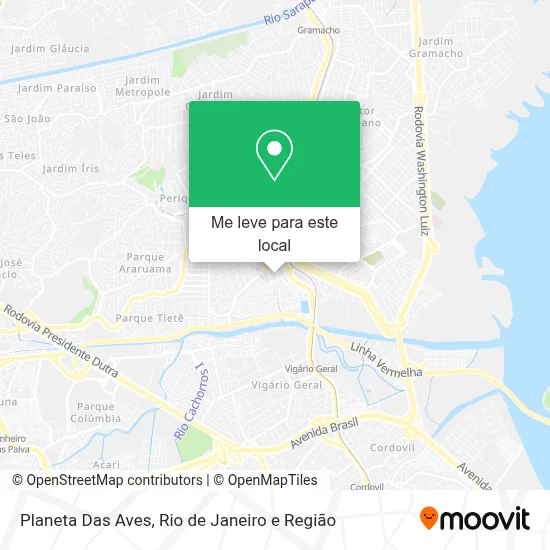 Planeta Das Aves mapa