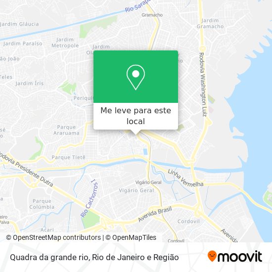 Quadra da grande rio mapa