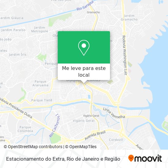Estacionamento do Extra mapa