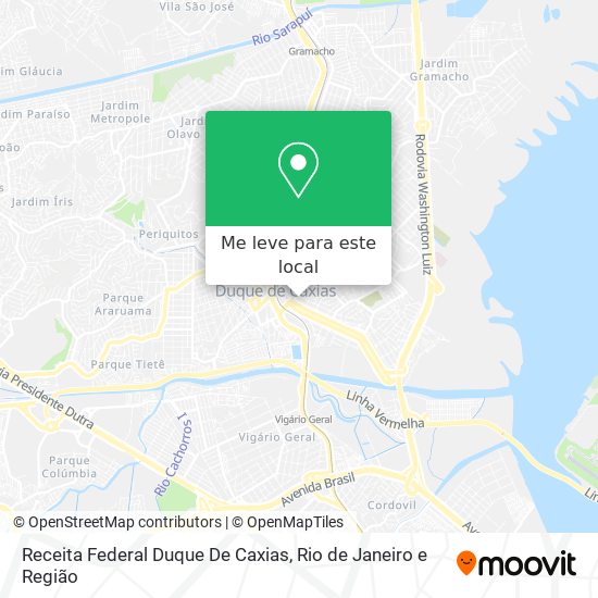 Receita Federal Duque De Caxias mapa