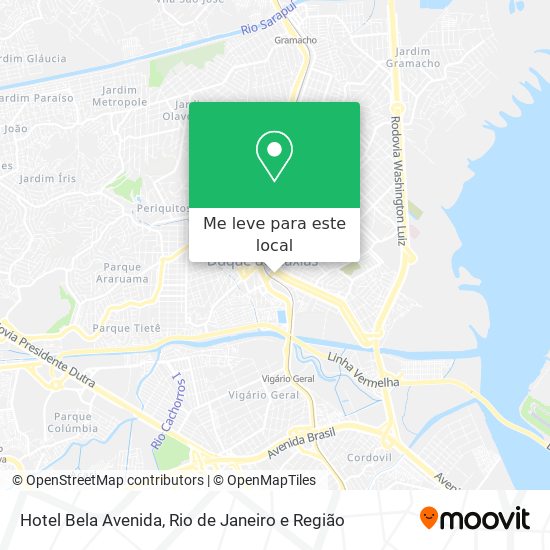 Hotel Bela Avenida mapa
