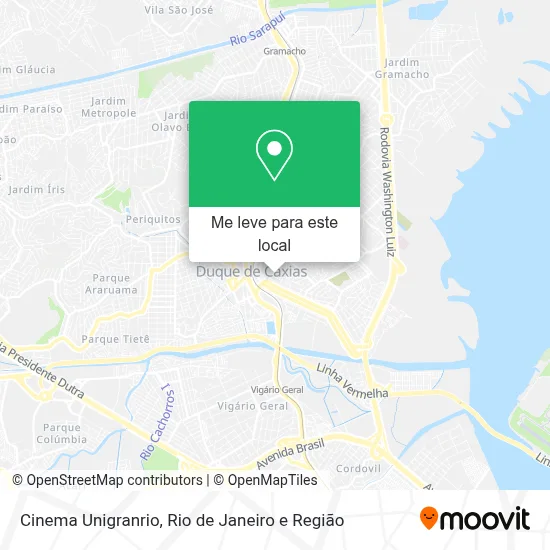 Cinema Unigranrio mapa